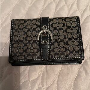 Coach Black and Gray Wallet